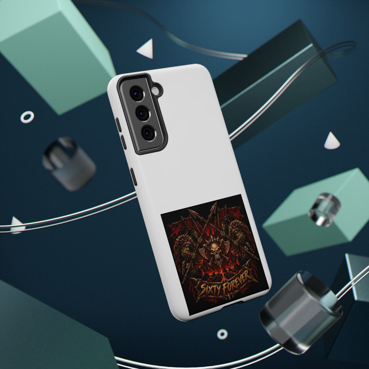 Sixty Forever – Skull & Axes – Phone Case