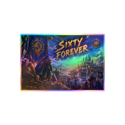 Sixty Forever – Blue Banner – Poster Decal