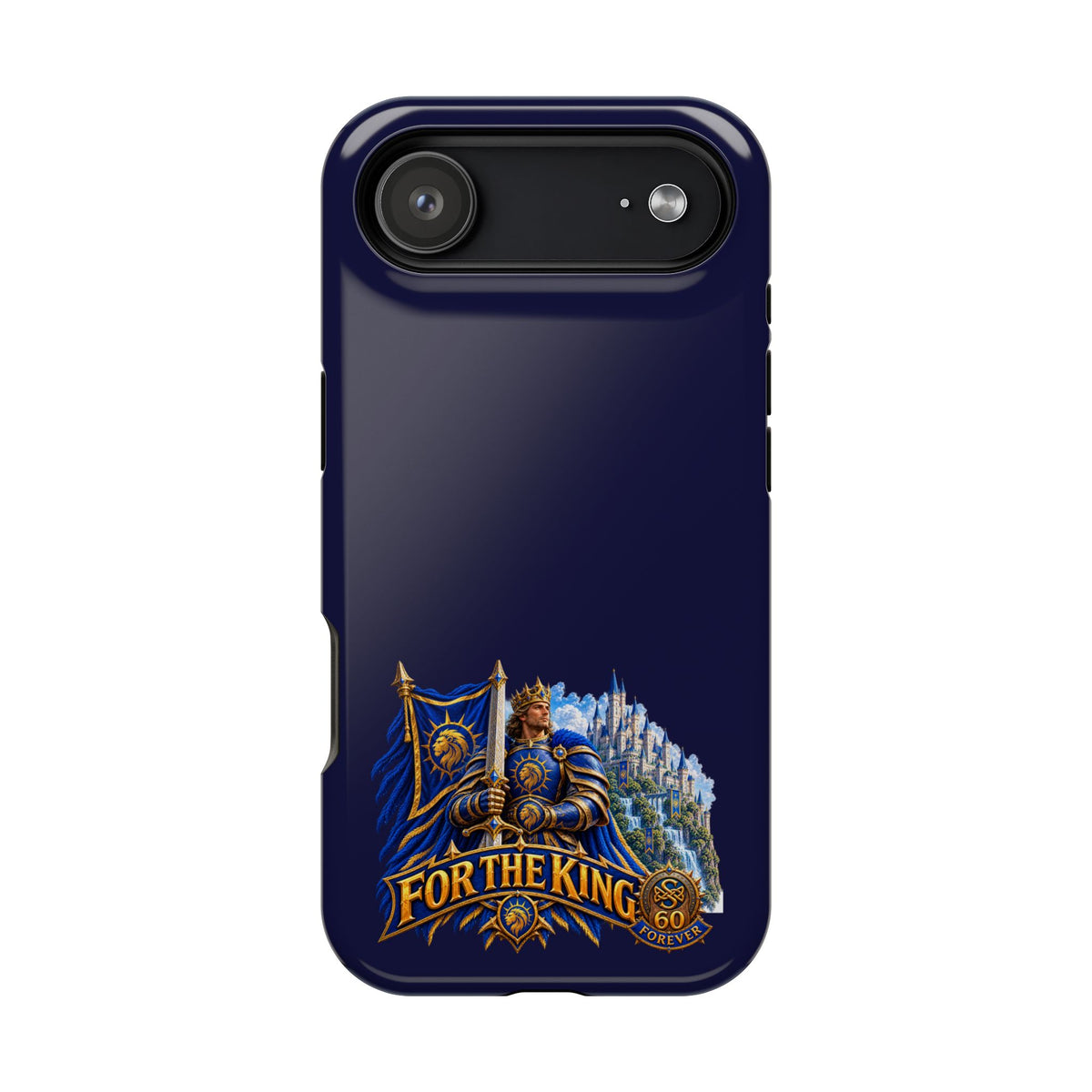 Phone Case — 'For The King' Banner Heavy-Duty Impact-Resistant Phone Case