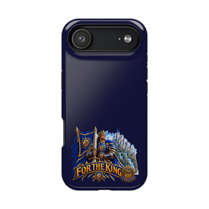 Phone Case — 'For The King' Banner Heavy-Duty Impact-Resistant Phone Case
