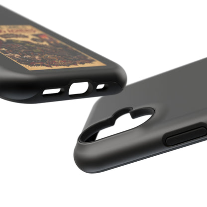 Phone Case — 'Social Life: Level 0 — Level 60 Achieved (Skull Banner)' Heavy-Duty Impact-Resistant Phone Case