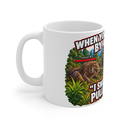 When You Pull 3 Mobs By Accident – White Mug (11oz)