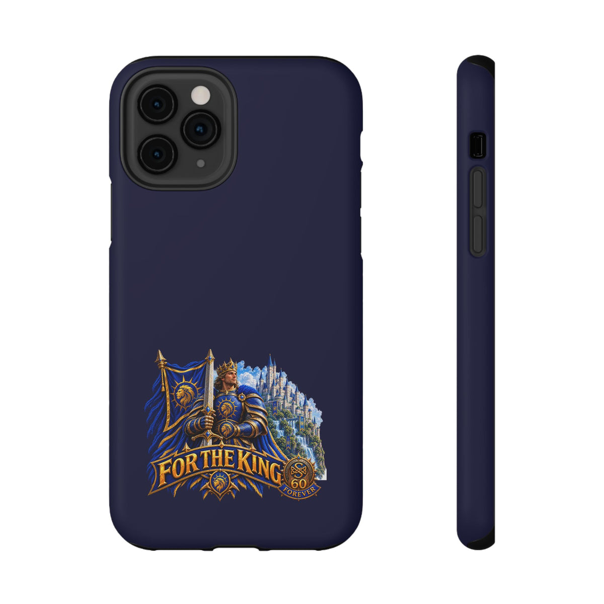 Phone Case — 'For The King' Banner Heavy-Duty Impact-Resistant Phone Case