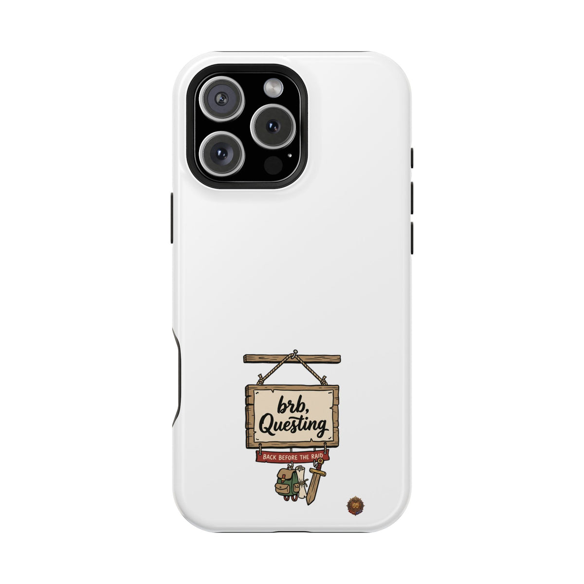 brb, Questing – Phone Case