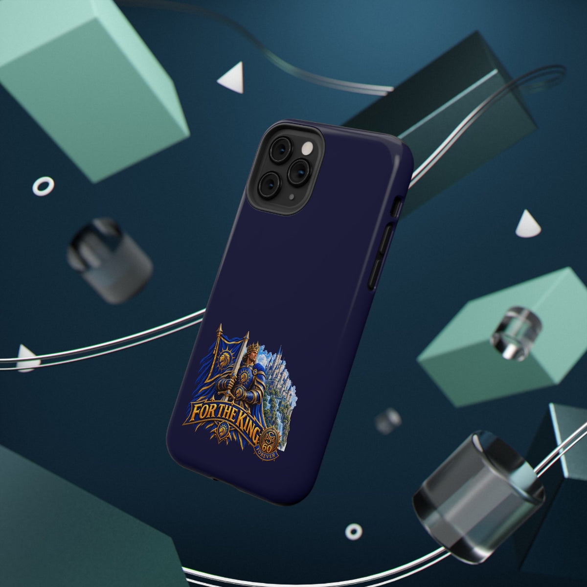 Phone Case — 'For The King' Banner Heavy-Duty Impact-Resistant Phone Case