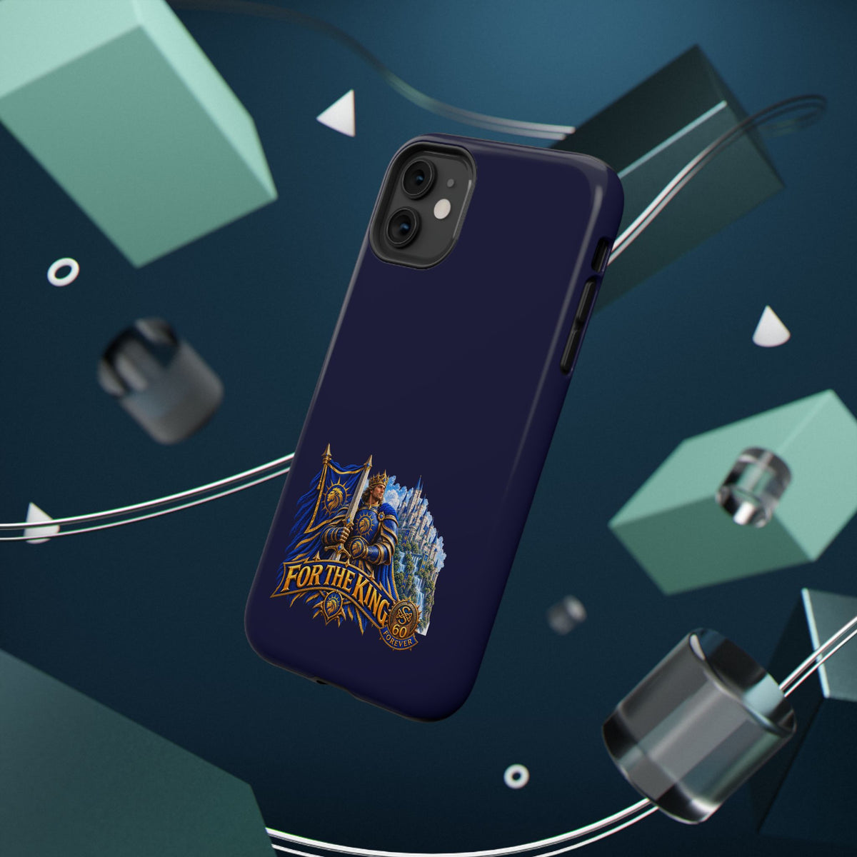 Phone Case — 'For The King' Banner Heavy-Duty Impact-Resistant Phone Case