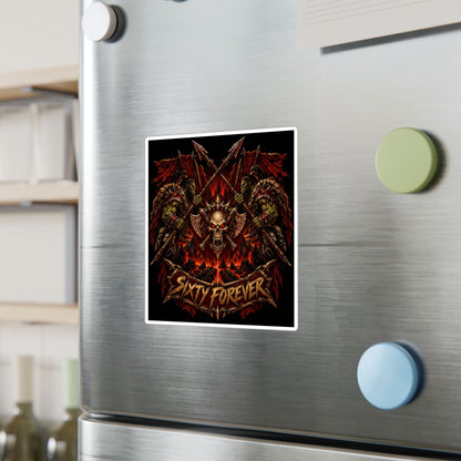 Sixty Forever – Skull & Axes – Poster Decal