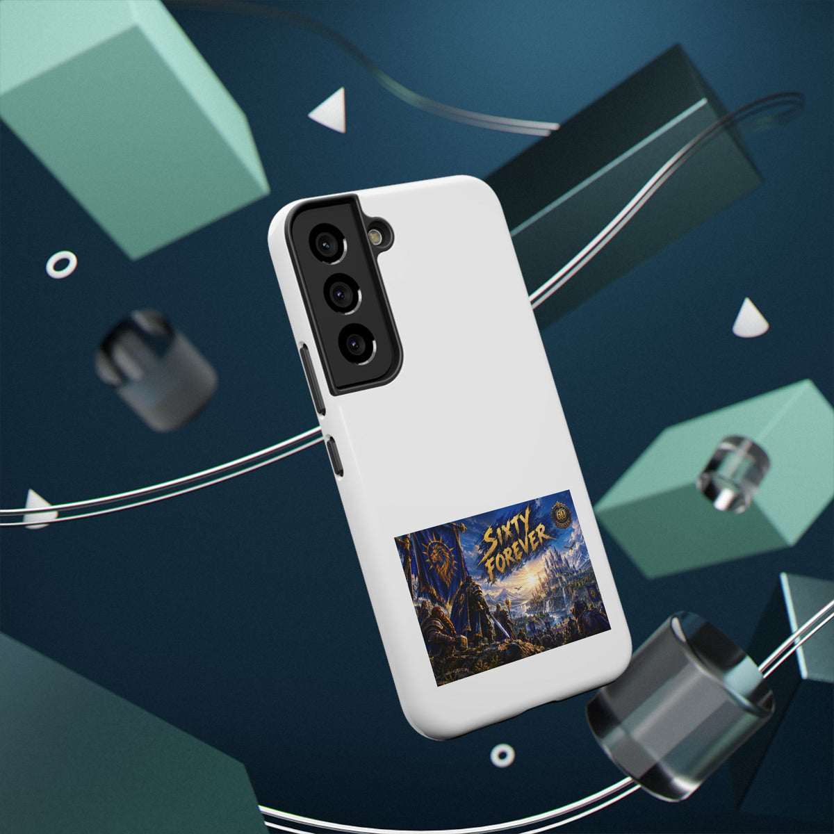 Sixty Forever – Blue Banner – Phone Case