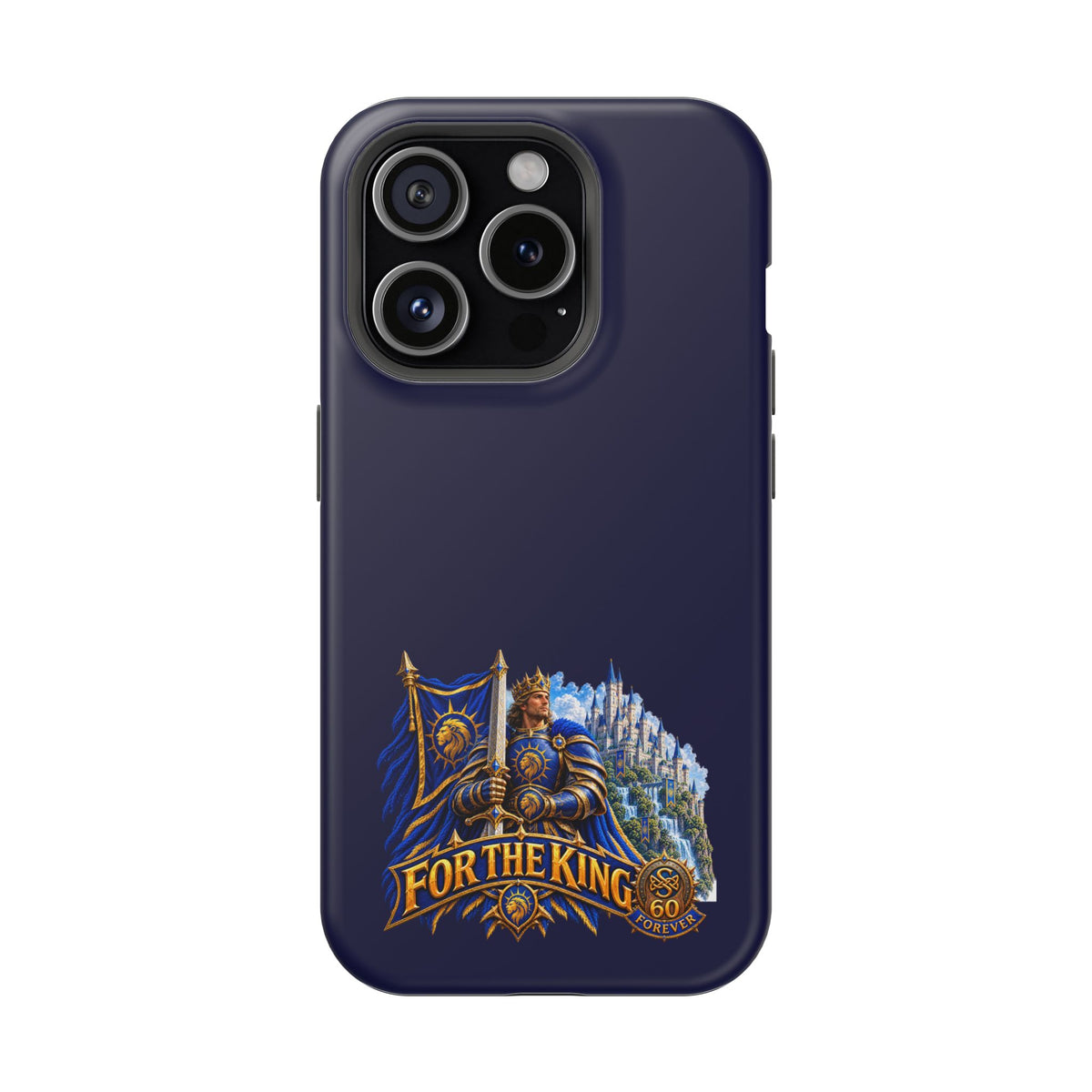 Phone Case — 'For The King' Banner Heavy-Duty Impact-Resistant Phone Case