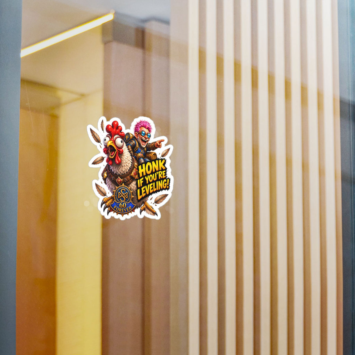 Honk If You're Leveling – Poster Decal