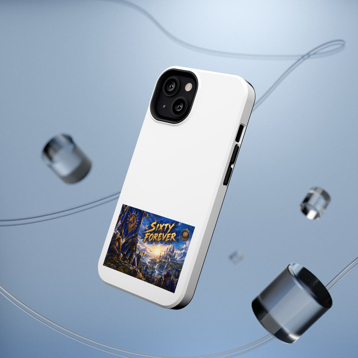 Sixty Forever – Blue Banner – Phone Case