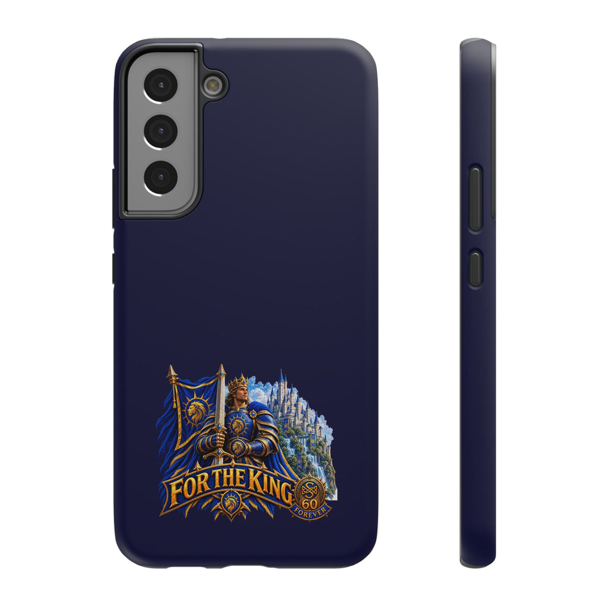 Phone Case — 'For The King' Banner Heavy-Duty Impact-Resistant Phone Case