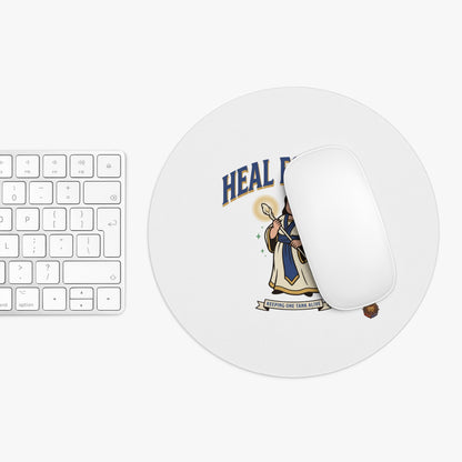 Heal Forever Mouse Pad — RPG Healer Desk Mat, “Keeping Your Team Alive” Gaming Accessory