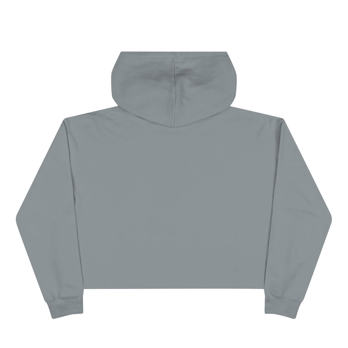 Crop Hoodie — Fiery Palm Sunset Graphic Crop Hoodie