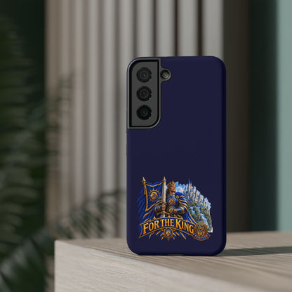 Phone Case — 'For The King' Banner Heavy-Duty Impact-Resistant Phone Case