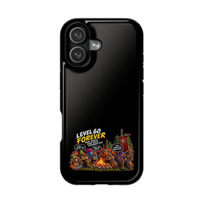 Phone Case — 'Level 60 Forever Campfire' Heavy-Duty Impact-Resistant Phone Case