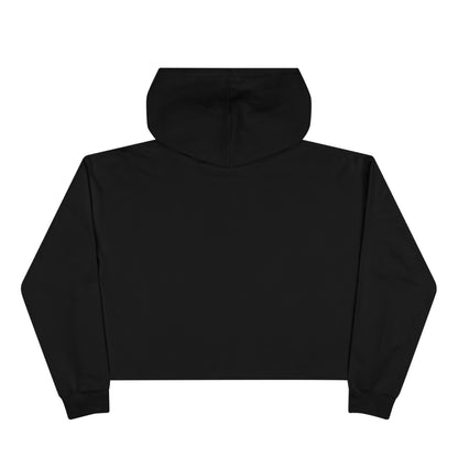 Sixty Forever Cropped Hoodie — Vintage Gothic Crest Graphic