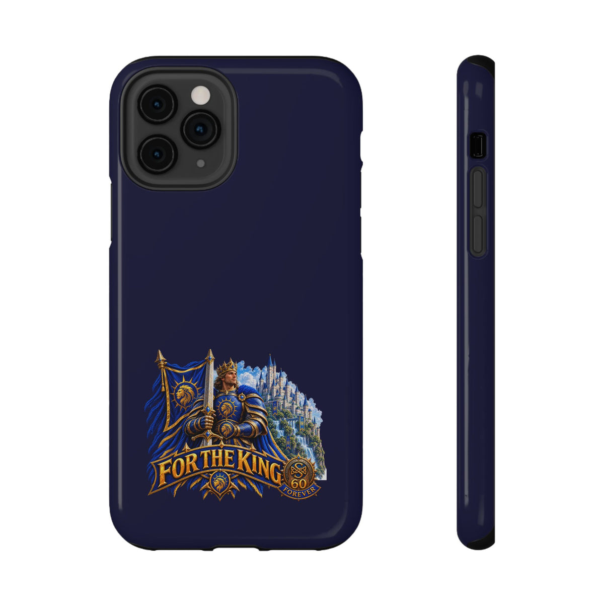 Phone Case — 'For The King' Banner Heavy-Duty Impact-Resistant Phone Case
