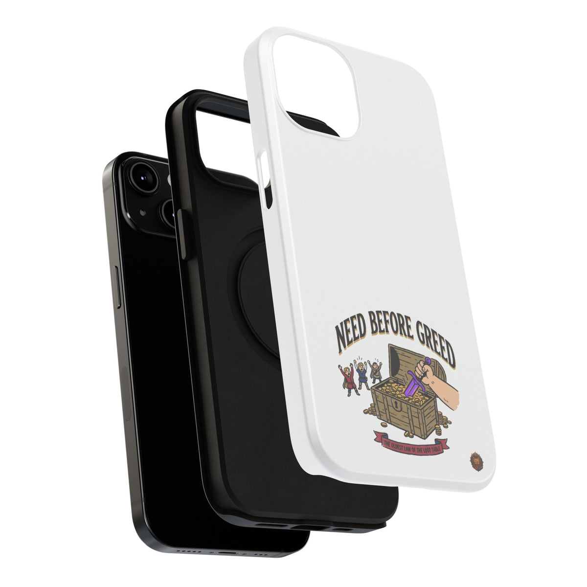 Phone Case — 'Need Before Greed' Heavy-Duty Impact-Resistant Phone Case