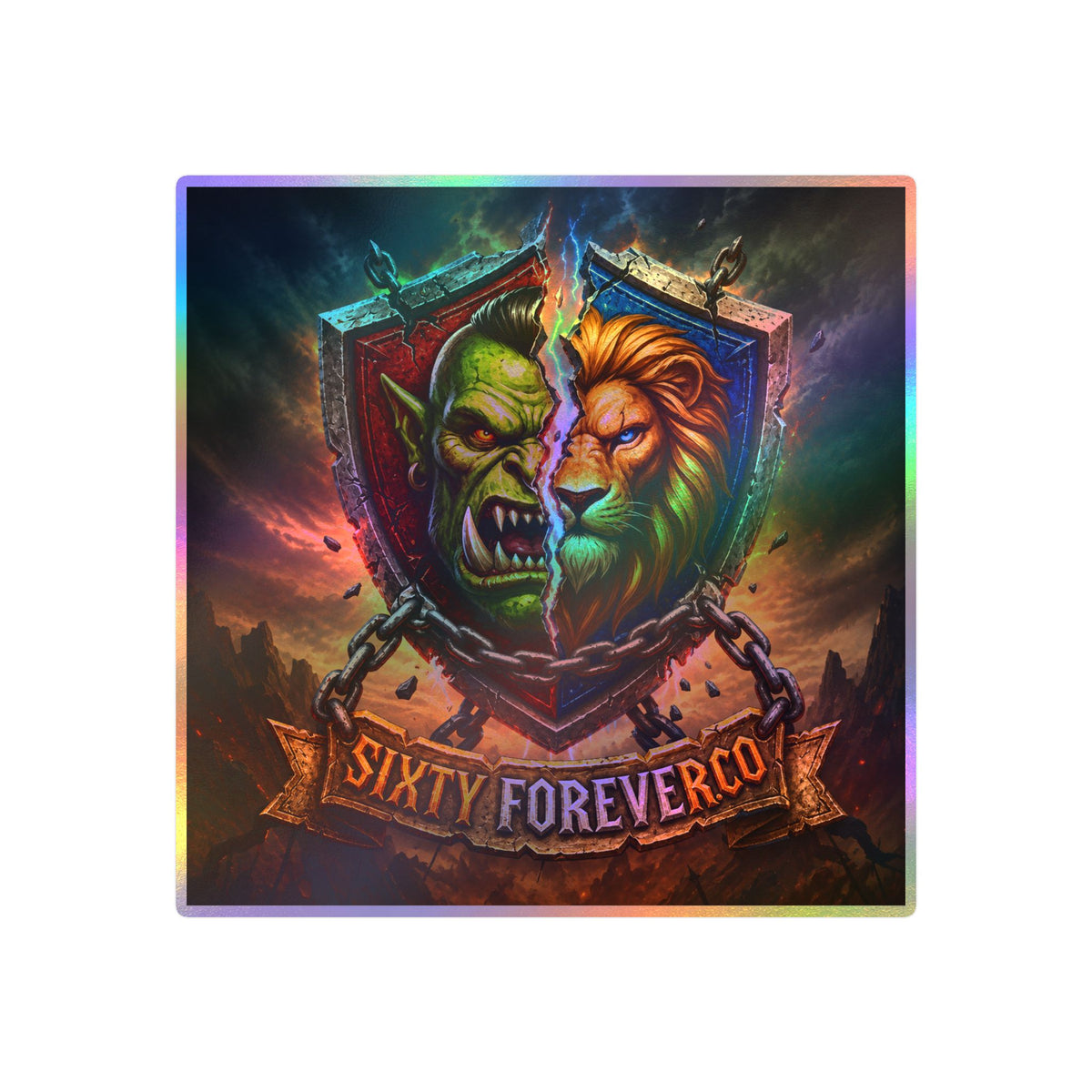 Pick Your Side – Split Shield – Sticker