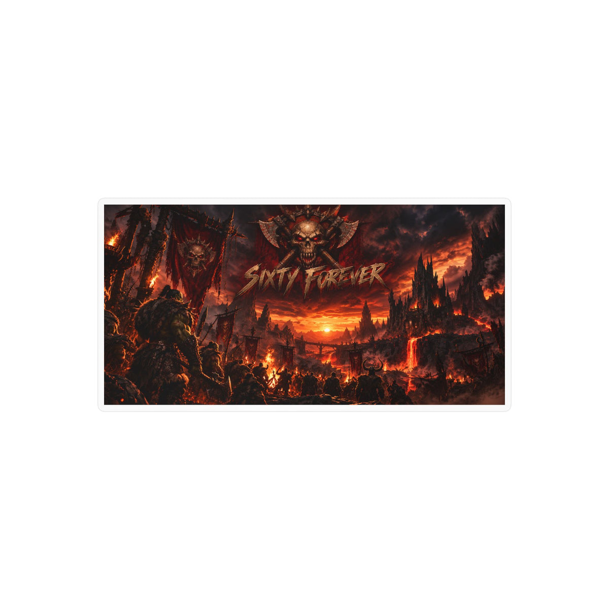 Sixty Forever – Lava Fields – Poster Decal