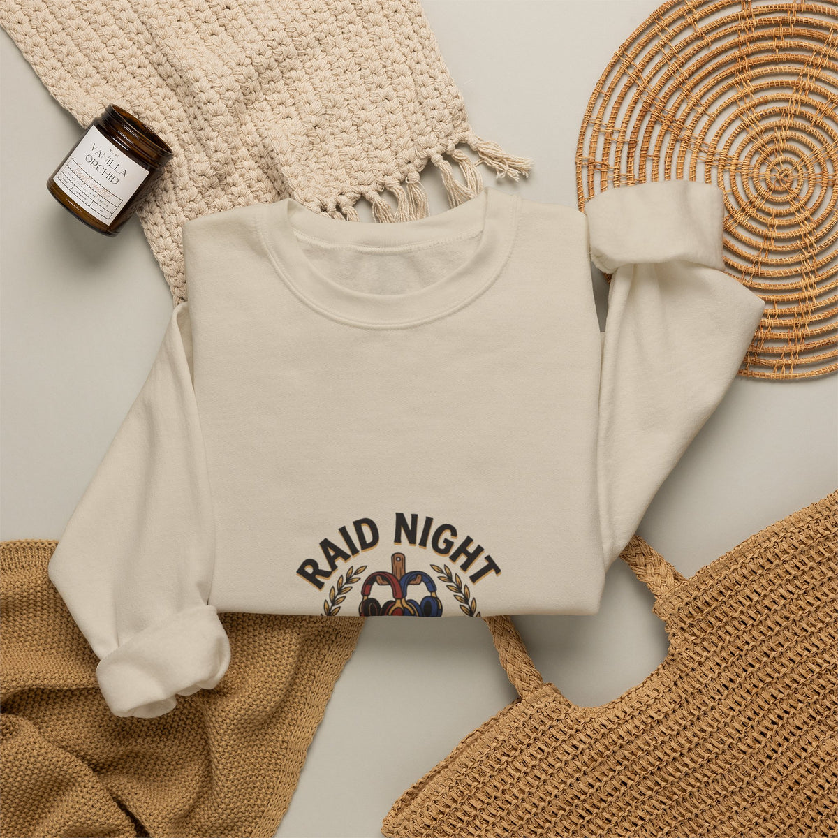 Raid Night Is Date Night – Sweatshirt | Sixty Forever Co.