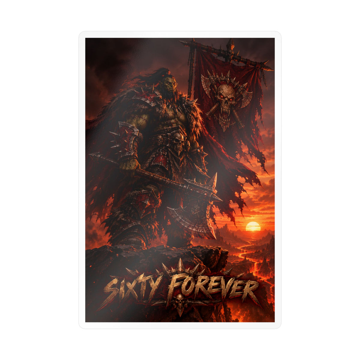 Sixty Forever – Warlord at Dusk – Sticker