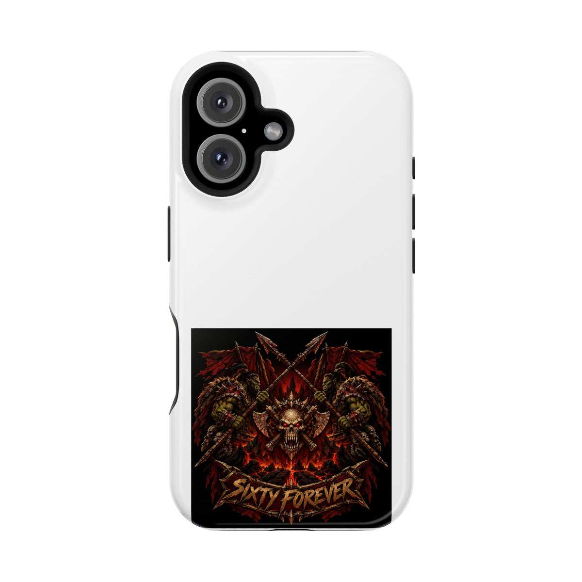 Sixty Forever – Skull & Axes – Phone Case