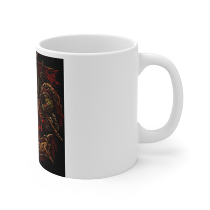 Sixty Forever Skull & Spears – White Mug (11oz)