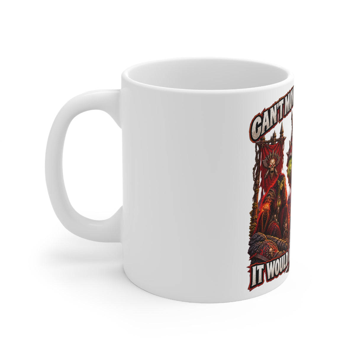 Can't Move Out of the Fire, It Would Lower My DPS – White Mug (11oz)