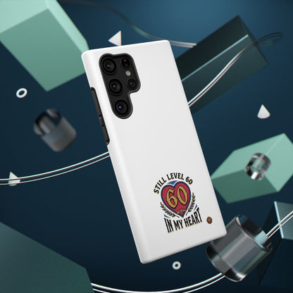Phone Case — 'Still Level 60 In My Heart' Heavy-Duty Impact-Resistant Phone Case