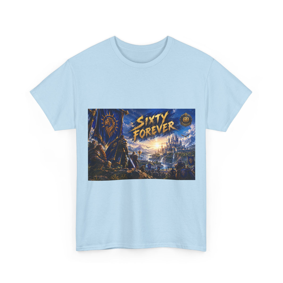 Sixty Forever – Blue Banner – T-Shirt
