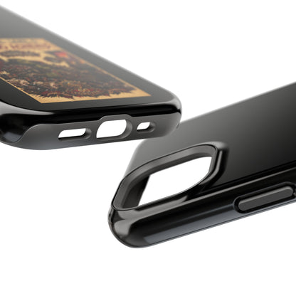 Phone Case — 'Social Life: Level 0 — Level 60 Achieved (Skull Banner)' Heavy-Duty Impact-Resistant Phone Case