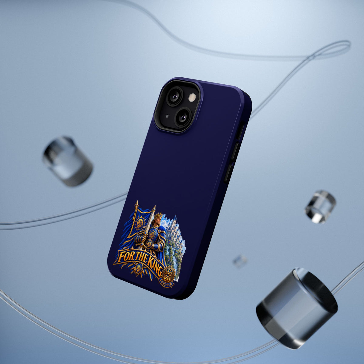Phone Case — 'For The King' Banner Heavy-Duty Impact-Resistant Phone Case