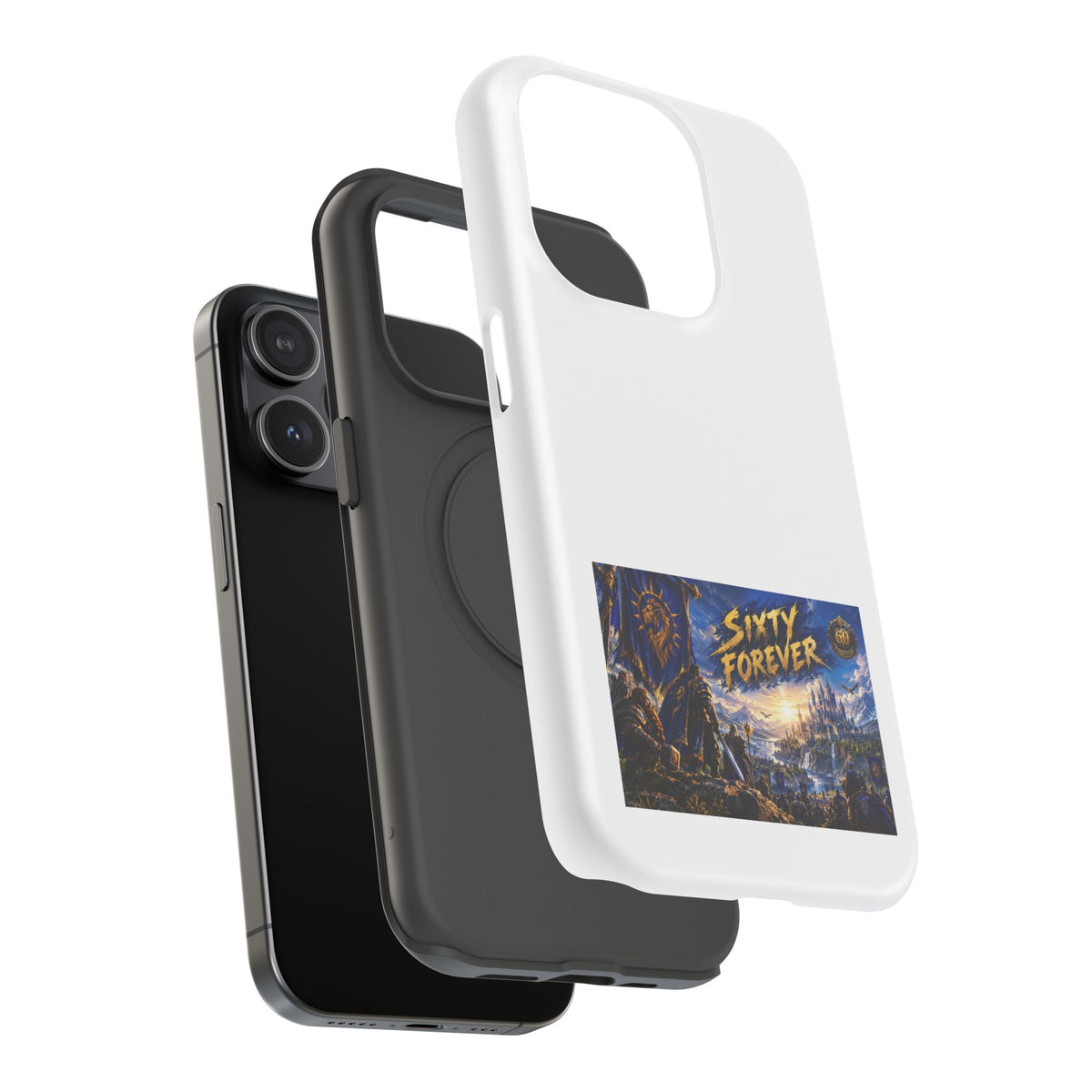 Sixty Forever – Blue Banner – Phone Case