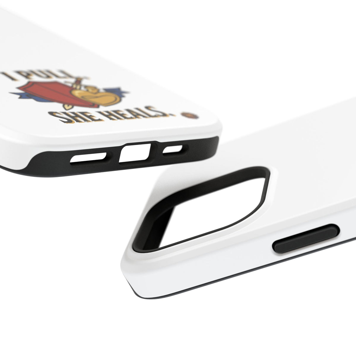 Phone Case — 'I Pull. She Heals.' Heavy-Duty Impact-Resistant Phone Case