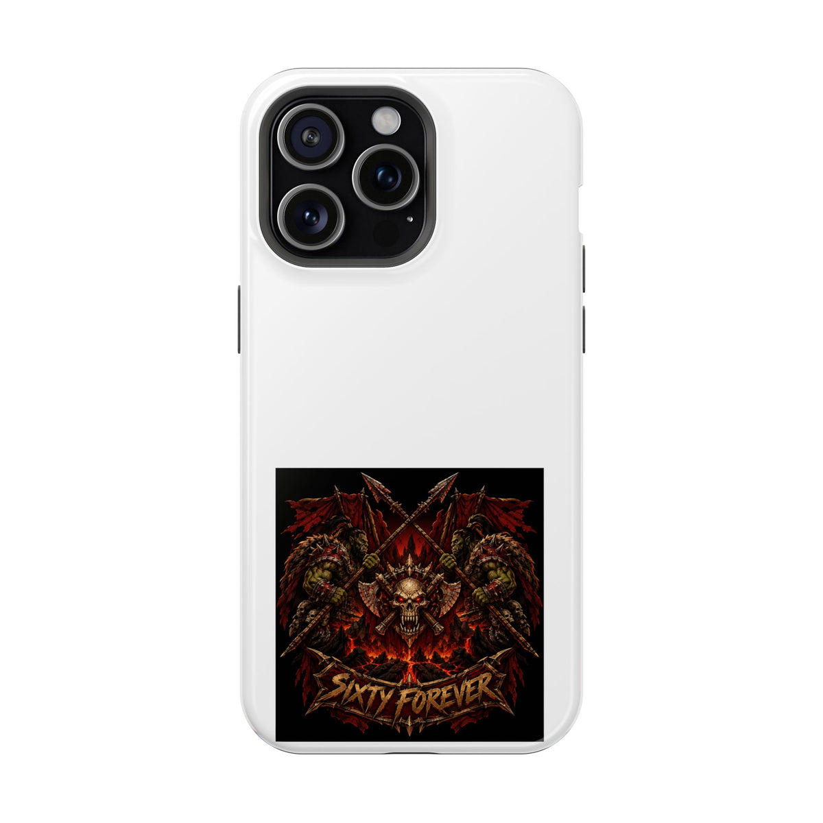 Sixty Forever – Skull & Axes – Phone Case