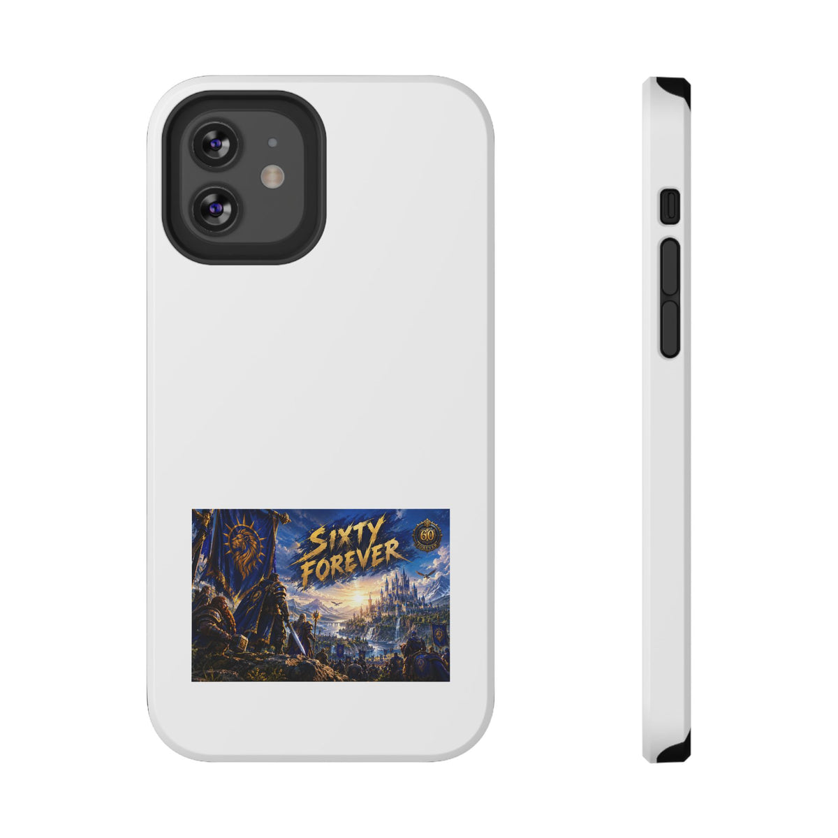 Sixty Forever – Blue Banner – Phone Case
