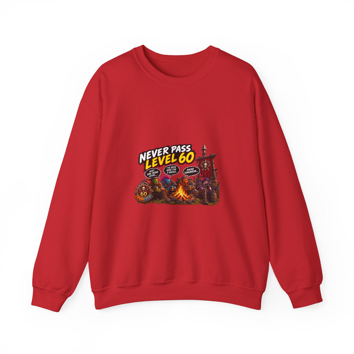 Never Pass Level 60 Crewneck Sweatshirt