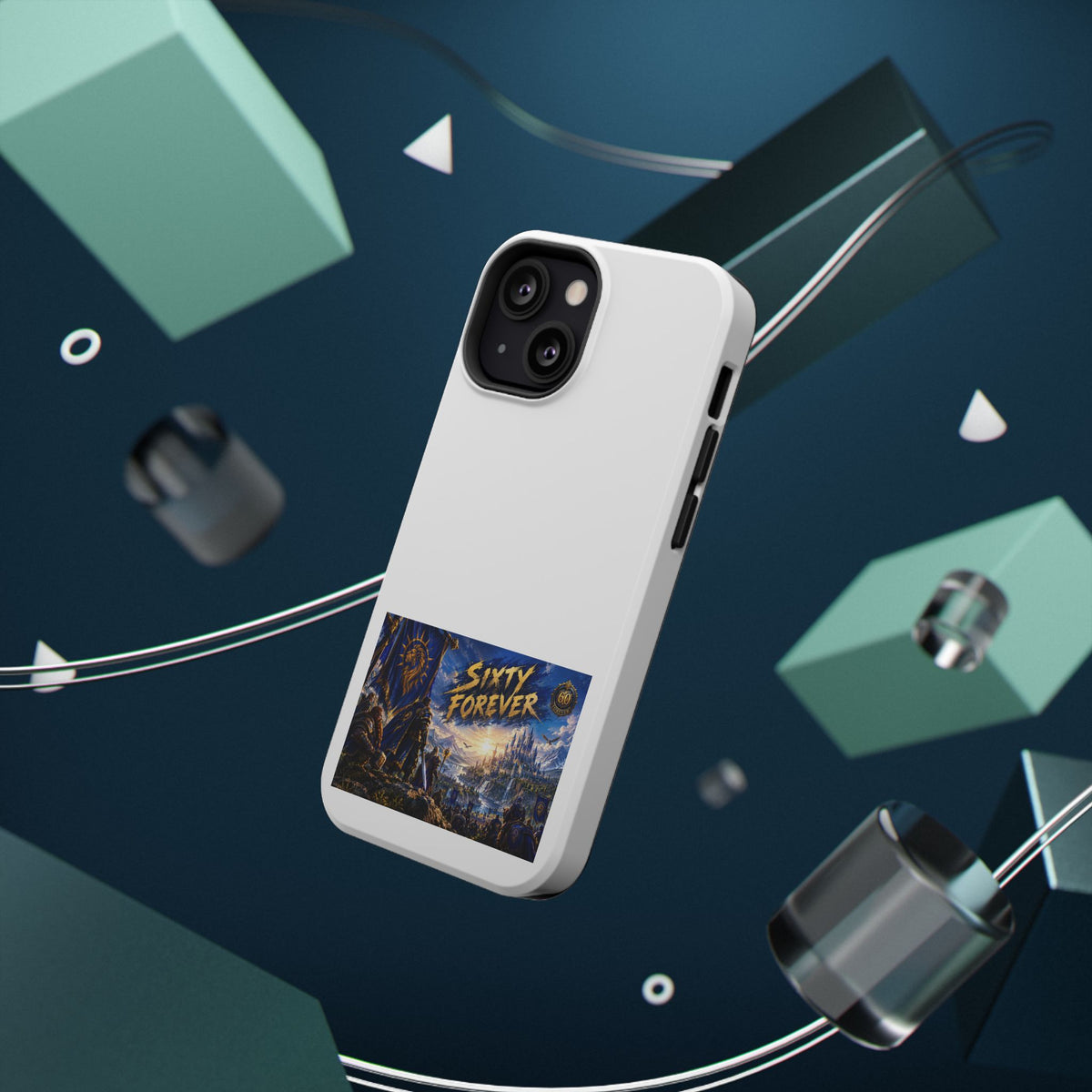 Sixty Forever – Blue Banner – Phone Case