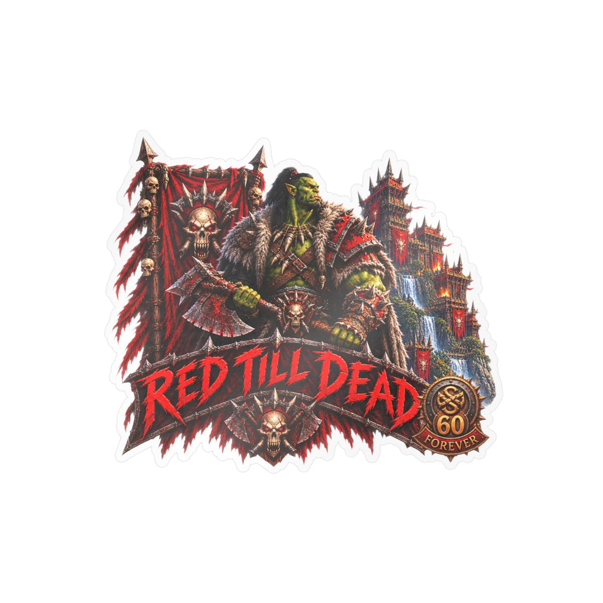 Red Till Dead – Poster Decal