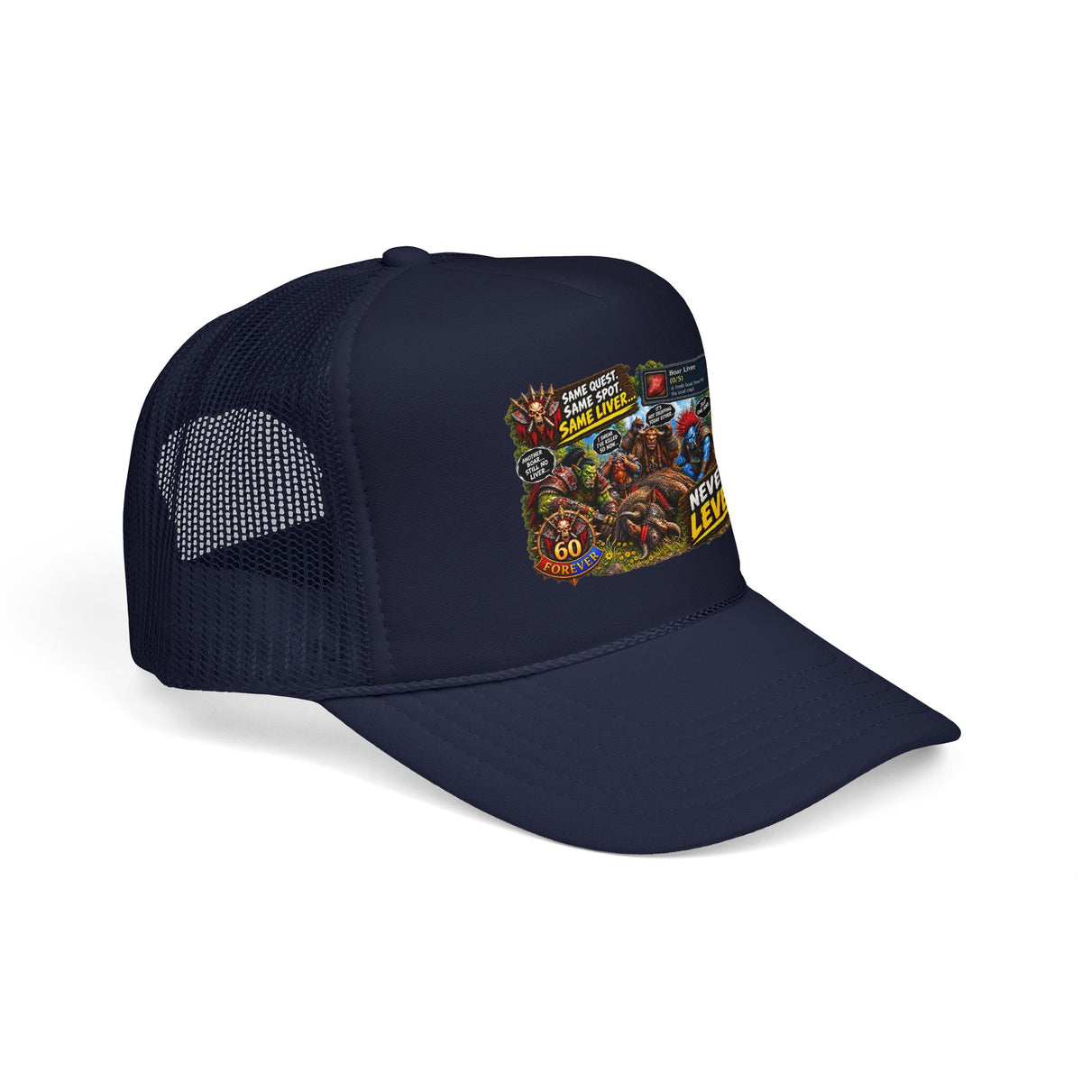 Red 'Til Dead Trucker Hat — Horror Zombie Foam Mesh Cap