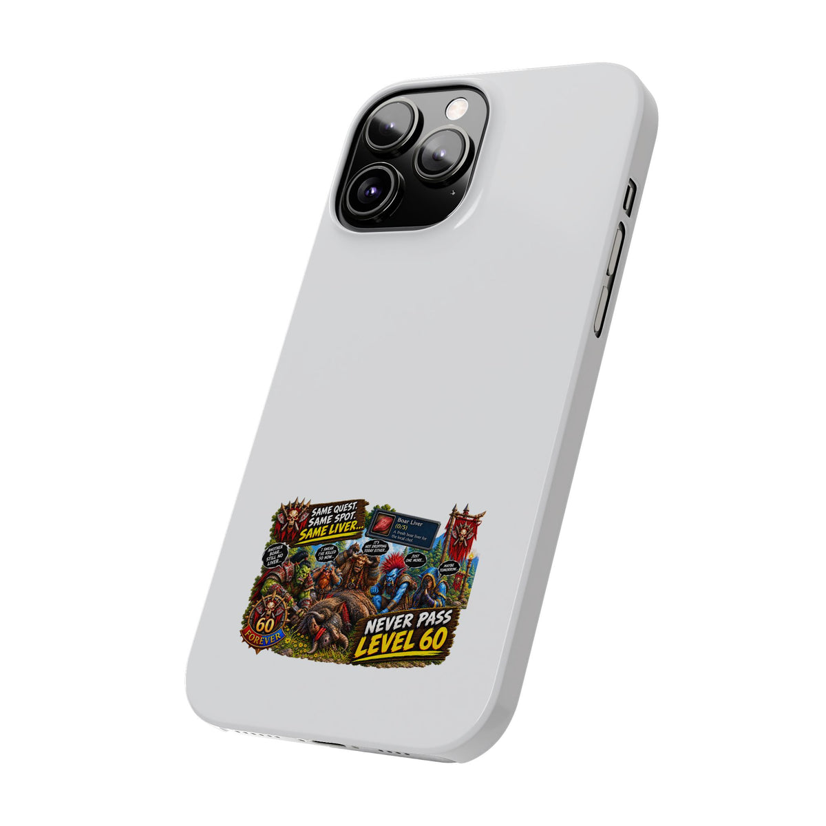Level 60 Gamer Collage Slim Phone Case