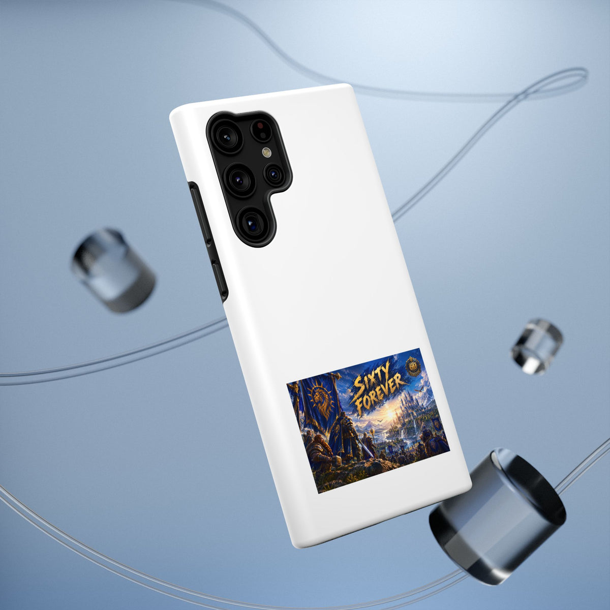 Sixty Forever – Blue Banner – Phone Case