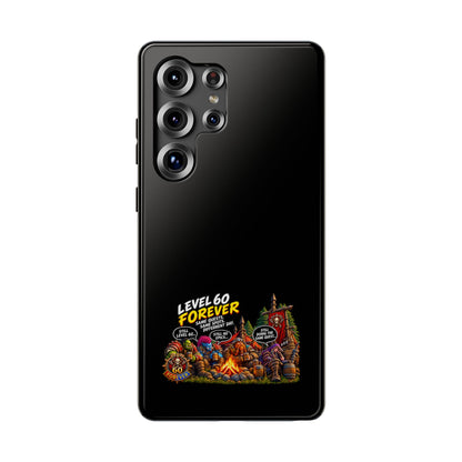 Phone Case — 'Level 60 Forever Campfire' Heavy-Duty Impact-Resistant Phone Case