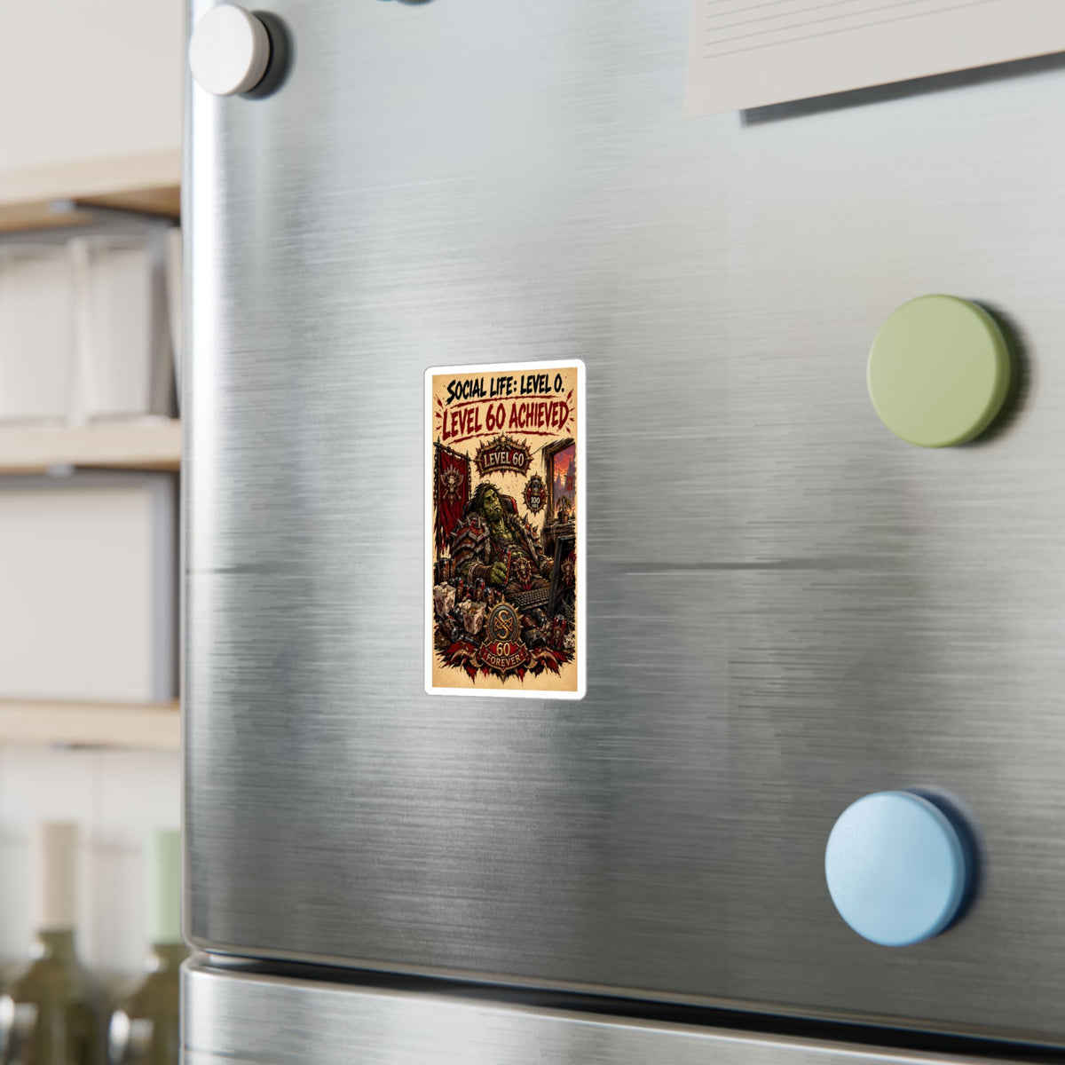 Level 60 Achieved (Red) – Sticker