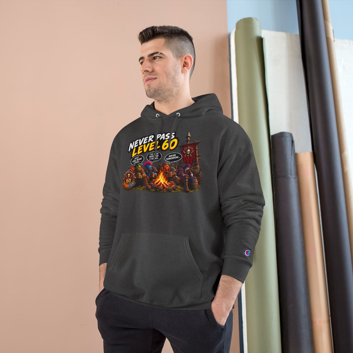 Never Pass Level 60  – Hoodie