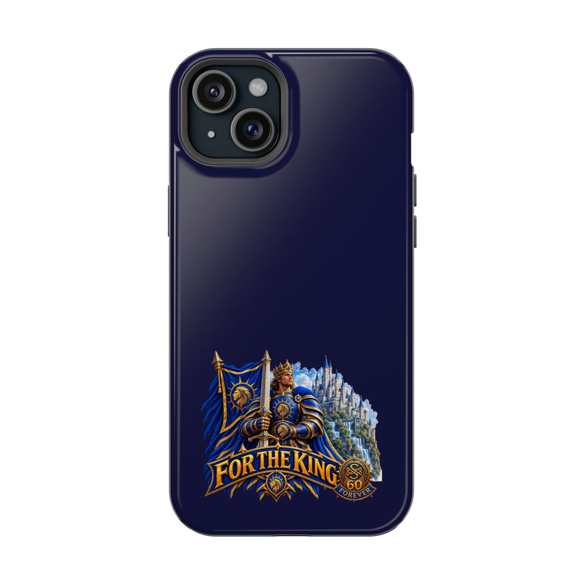 Phone Case — 'For The King' Banner Heavy-Duty Impact-Resistant Phone Case