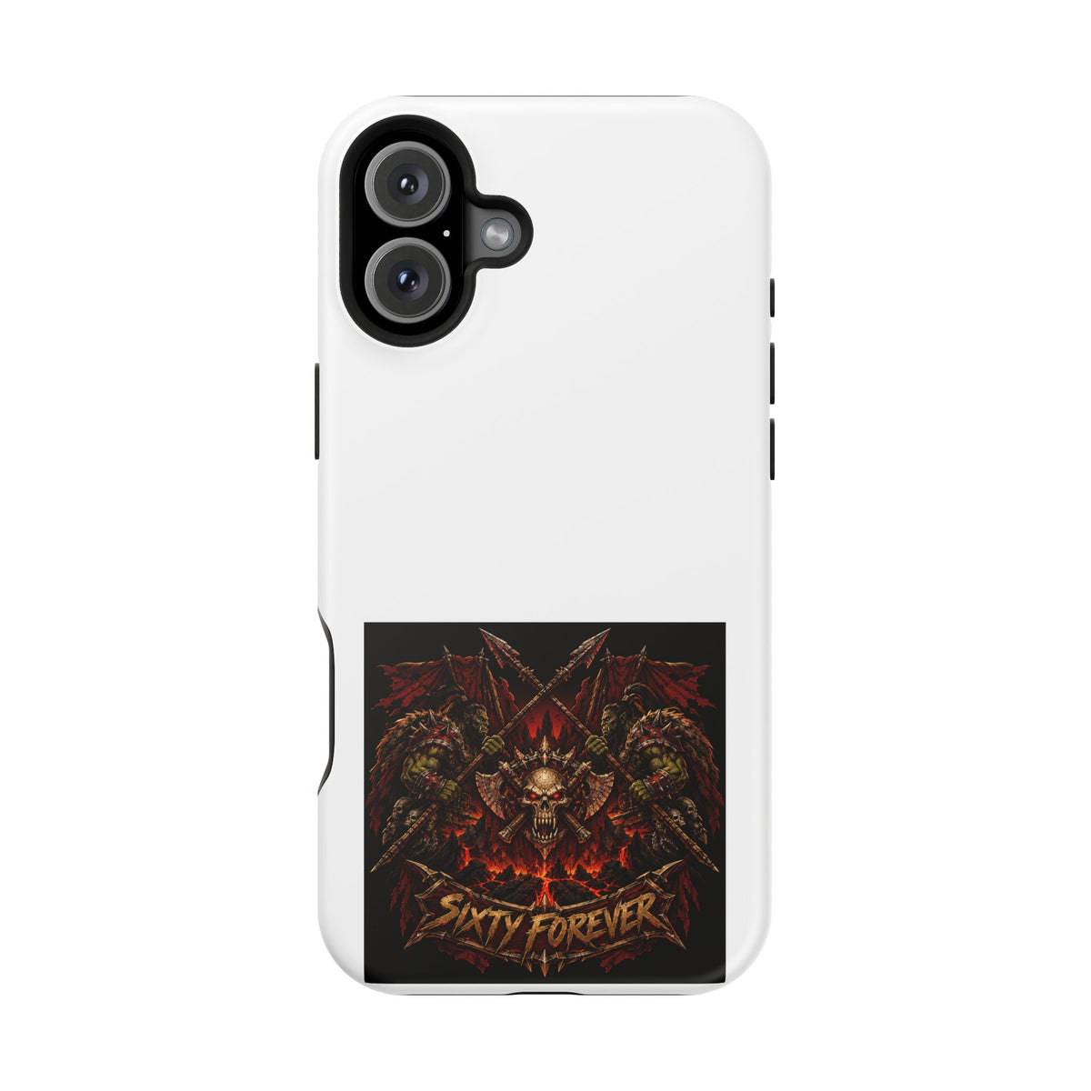 Sixty Forever – Skull & Axes – Phone Case