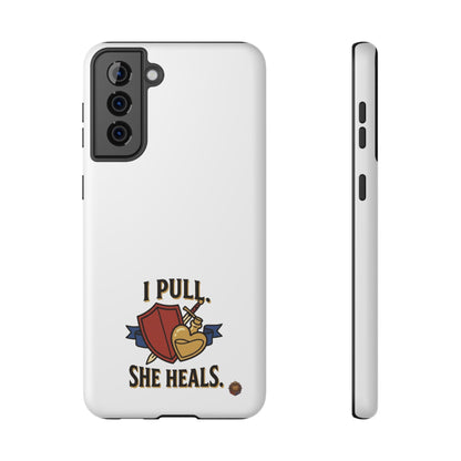 Phone Case — 'I Pull. She Heals.' Heavy-Duty Impact-Resistant Phone Case